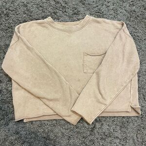 Brown Cropped Sweatshirt